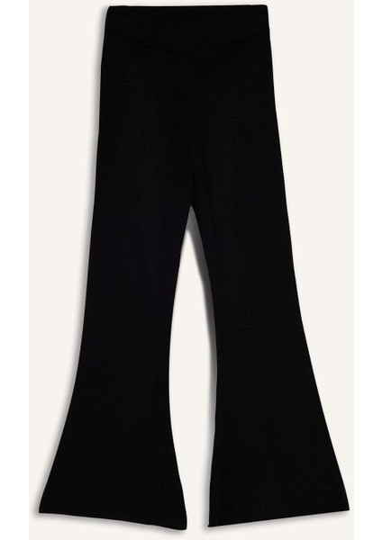 Kız Çocuk Beli Lastikli Flare Fit Triko Pantolon F3823A825WN