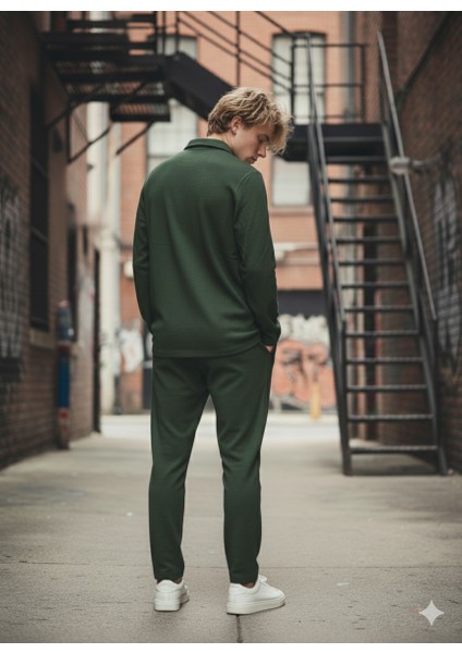 Unısex Gömlek Yaka Içi Pamuklu Cepli Regular Beli Lastikli 2'li Takım fiyatları