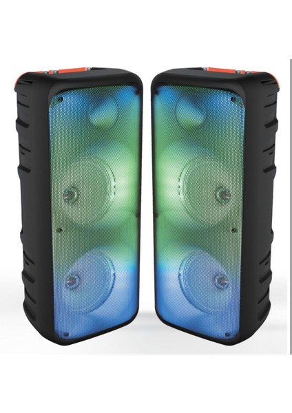 Bls-49 16W Rgb Bluetooth Mikrofonlu Kumandalı Kareoke Haporlör Kablosuz Wirelees Hoparlör fiyatları