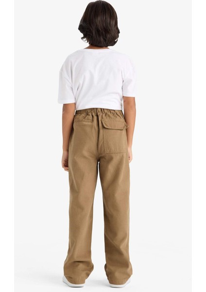 Erkek Çocuk Loose Fit Standart Paça Gabardin Pantolon G1865A825AU