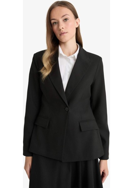 Regular Fit Ceket Yaka Blazer Ceket G1305AX25AU