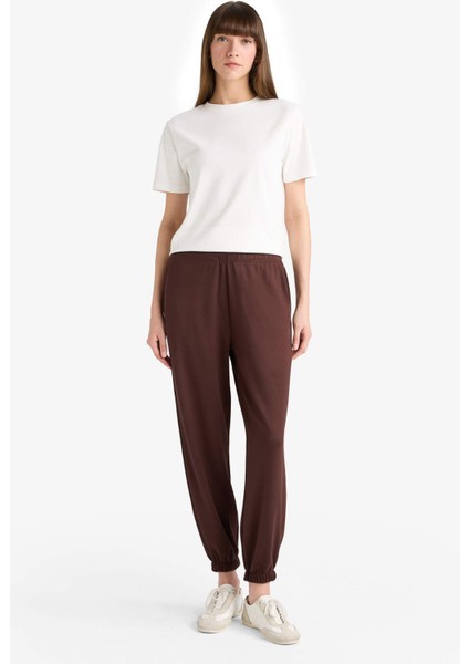 Jogger Fit Basic Düz Cepli Eşofman Altı