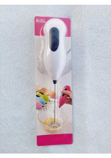 Mini Yumurta Karıştırıcı Süt Köpürtücü El Mikseri Pilli Kahve Çırpıcı Telli Blender Cappuccino Mixer fırsatları