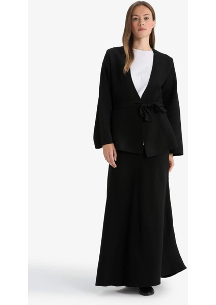 A Kesim Maxi Triko Etek F9929AX25AU