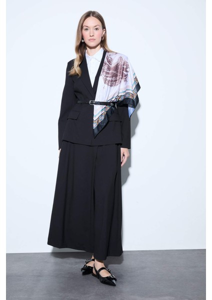 Regular Fit Geniş Paça Dokuma Pantolon G1308AX25AU