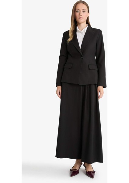 Regular Fit Geniş Paça Dokuma Pantolon G1308AX25AU