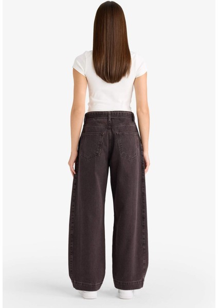 Barrel Fit Yüksek Bel Uzun Jean Pantolon G1668AX25AU