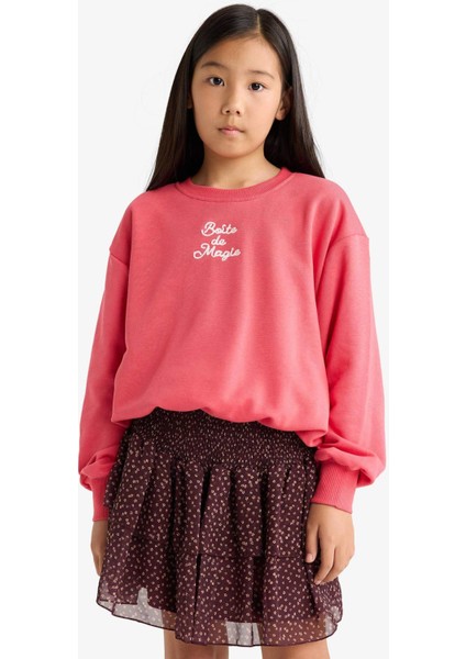 Kız Çocuk Tül Çiçek Desenli Etek G1610A825AU