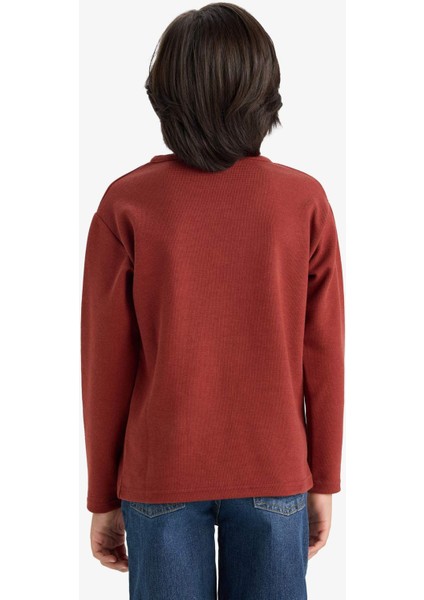 Erkek Çocuk Bisiklet Yaka Uzun Kollu Tişört G1811A825AU