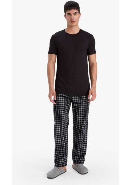 Premium Slim Fit Dar Kesim Bisiklet Yaka Kısa Kollu Modal Üst Z8085AZ25AU