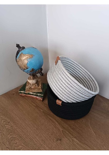 Hasır Sepet Hasır Organizer 2li Gri Siyah fiyatları