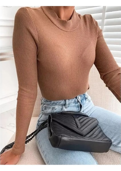 Kadın Balıkçı Yaka Fitilli Kaşkorse Kumaş Basıc Body fiyatları