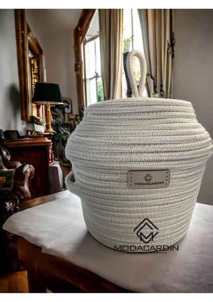 Jüt Hasır Sepet Kapaklı Organizer fiyatları