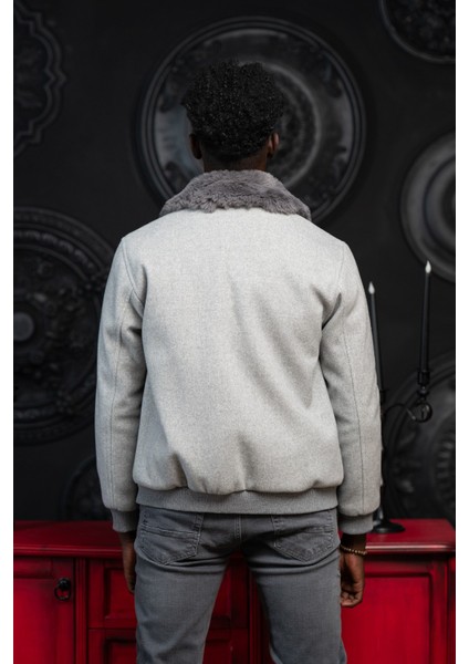 Slimfit Kürklü Sabit Yaka Beli Lastikli Astarlı Kaşe Mont indirimleri