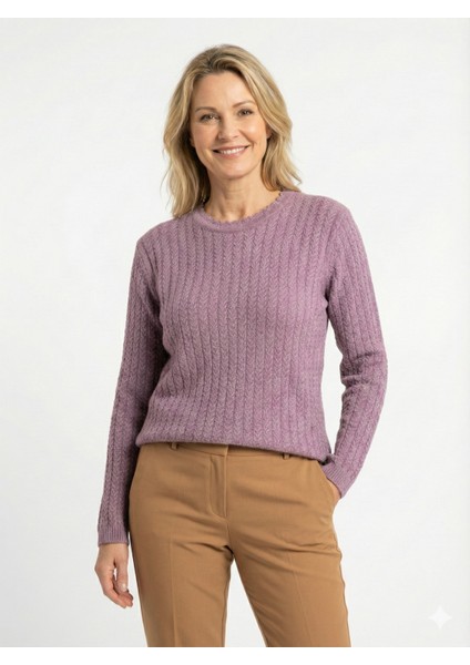 Kadın Kışlık Triko Kazak Yünlü Premium Yumuşak Dokulu Modern Desenli indirimleri