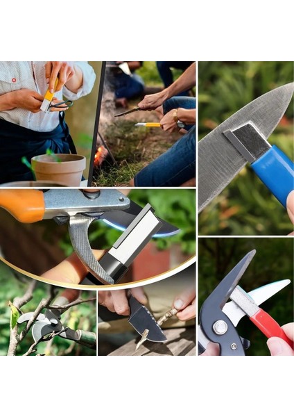 Koruyucu Kapaklı Keskin Makas Budama Makası Bıçak Bileme Aparatı Bileyici fırsatları
