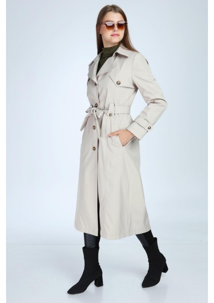 Düğme Detayuzuntrençkot fiyatları