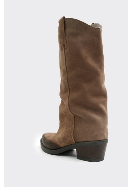 Hakiki Deri Fermuarsız Kadın Çizme modelleri