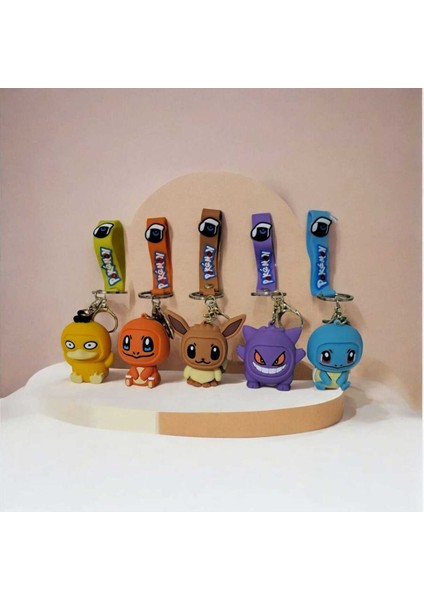 Anime Anahtarlık Action Figure Silikonlu Çizgi Film Karakterli & Çanta Aksesuarları