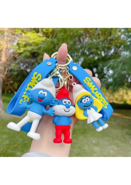 Creative Sevimli Şirin Anahtarlık & Çanta Aksesuarlı