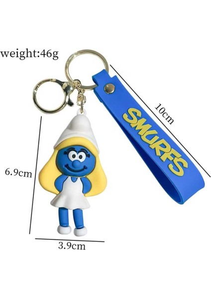 Creative Sevimli Şirin Anahtarlık & Çanta Aksesuarlı