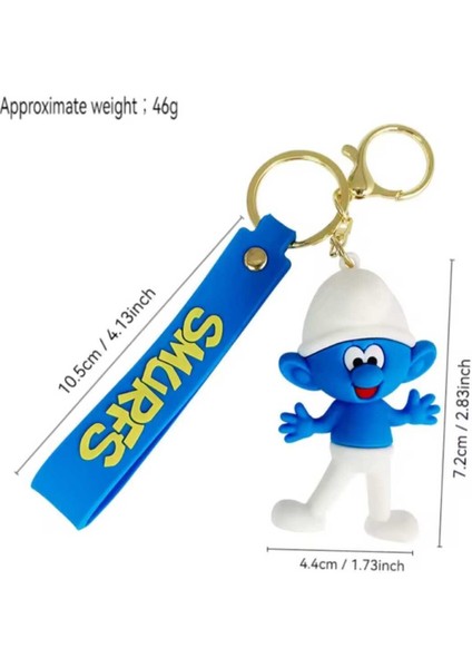 Creative Sevimli Şirin Anahtarlık & Çanta Aksesuarlı