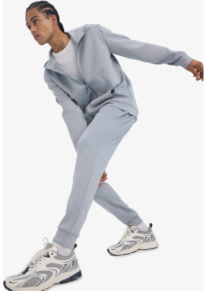 Z9112AZGR445 Gri Defactofit Slim Fit Dar Kesim Standart Paça Skuba Dalgıç Kumaş Jogger Eşofman Altı fiyatları