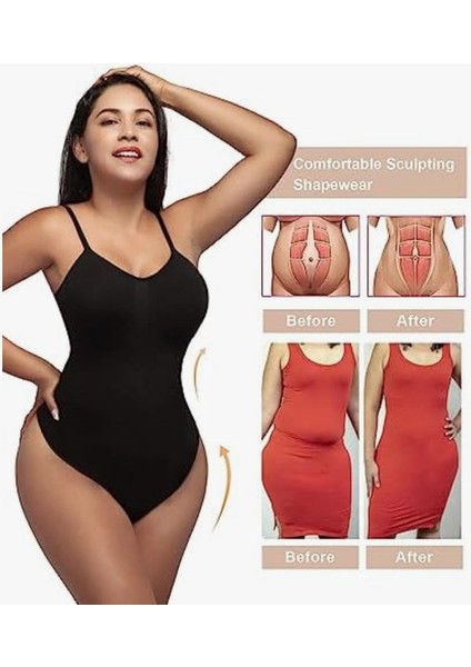 Sensil Kadın Sütyensiz Inceltici Body , Karın Kontrolü ve Inceltici Etki Için Tasarlanmış Şekillendirici Iç Çamaşırları