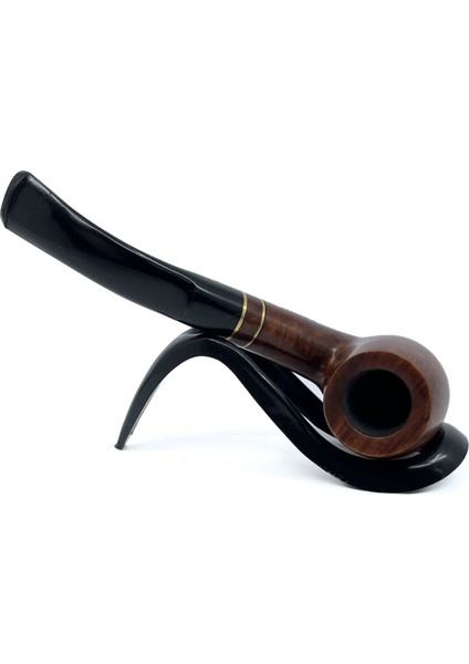 Kırmızı Yıldız Bent Apple 6 mm Filtreli Ebonit Saplı Pipo - 237100 modelleri