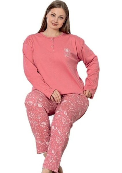 Linay Collection Kadın Büyük Beden Pijama Takımı Yumuşak Dokulu Rahat fiyatları