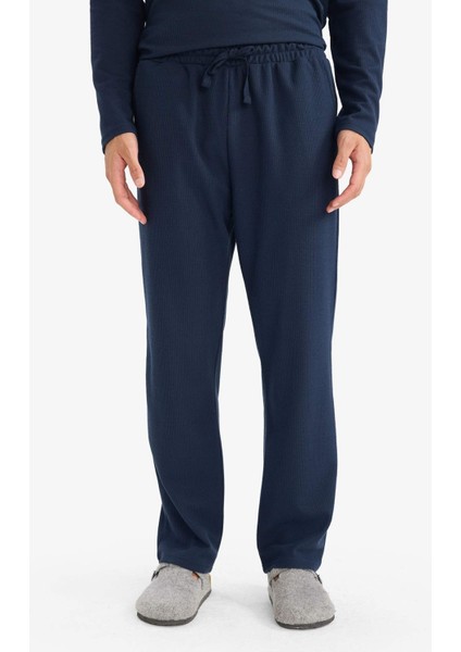 Pijama Takımı Regular Fit Uzun Kollu Waffle Üst Uzun Alt G2650AX25WN