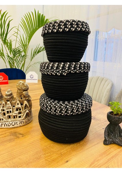 Jüt,hasır,3 Lü Kapaklı Sepet, Özel Tasarım, Çok Amaçlı Düzenleyici Organizer,sepet fiyatları