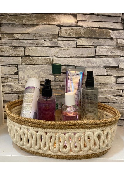 Doğal,jüt,hasır, Desenli,sepet,dolap Içi,çocuk Odası,düzenleyici,ekmek Sepeti