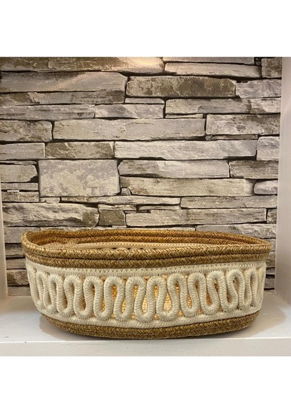 Doğal,jüt,hasır, Desenli,sepet,dolap Içi,çocuk Odası,düzenleyici,ekmek Sepeti fiyatları