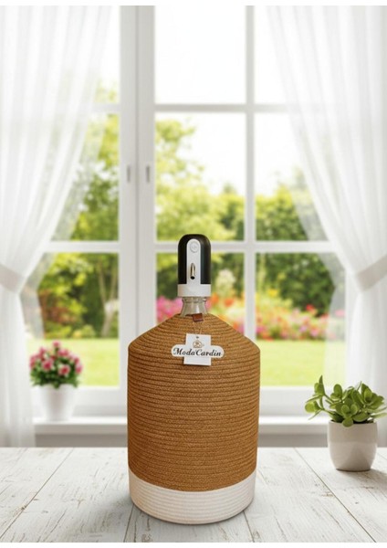 Jüt Hasır Görünümlü Damcana Kılıfı, Şık ve Doğal Su Sebili Örtüsü. modelleri