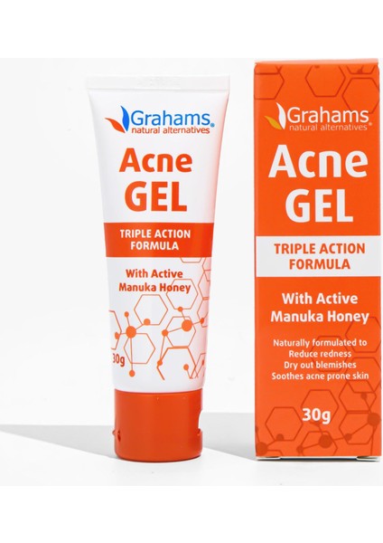 Aktif Özler Içeren Akne Jeli 30G ve Kızarıklık Karşıtı