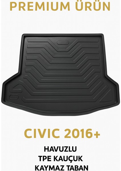 Honda Civic 2016-2020 3D Bagaj Havuzu Premium fırsatları