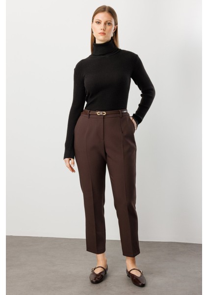 Beli Kemerli Dar Paça Pantolon 1015-26K