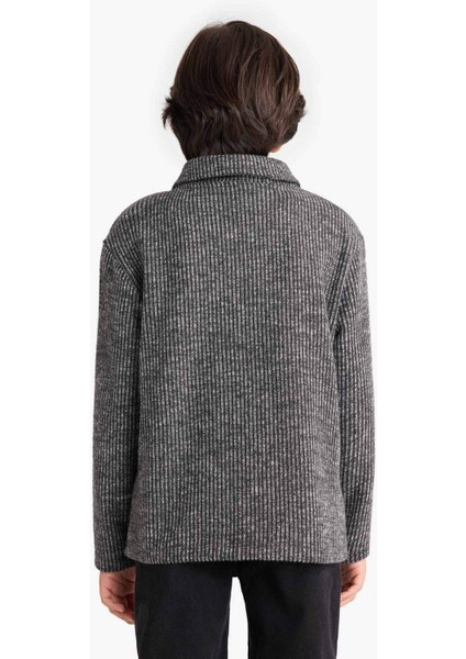 Erkek Çocuk Polo Yaka Sweatshirt