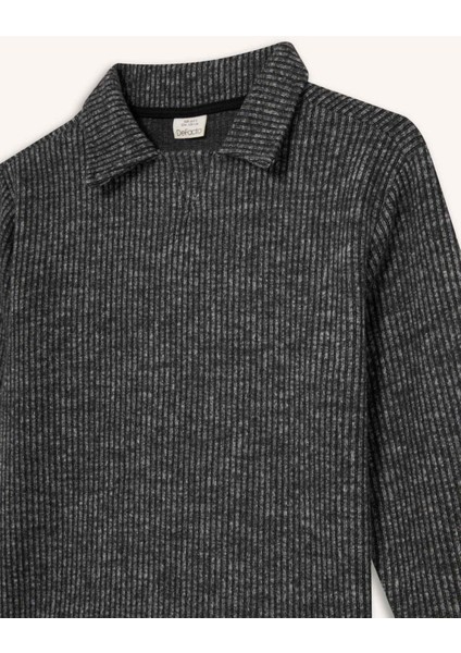 Erkek Çocuk Polo Yaka Sweatshirt