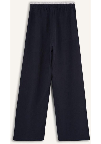 Baggy Fit Çift Cepli Normal Bel Standart Boy Tensel Pantolon G2870AX25AU