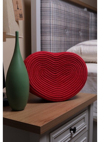 Jüt Hasır Sepet Oval Kapaklı Organizer 20X20