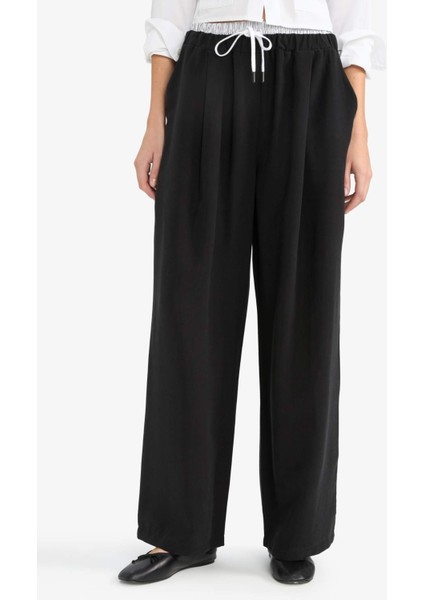 Baggy Fit Çift Cepli Normal Bel Standart Boy Tensel Pantolon G2870AX25AU