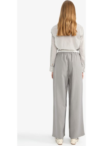 Baggy Fit Çift Cepli Normal Bel Standart Boy Tensel Pantolon G2870AX25AU