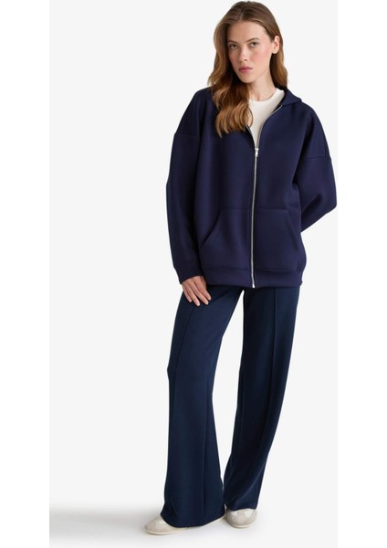 Relax Fit Normal Bel Düz Paça Modal Pantolon