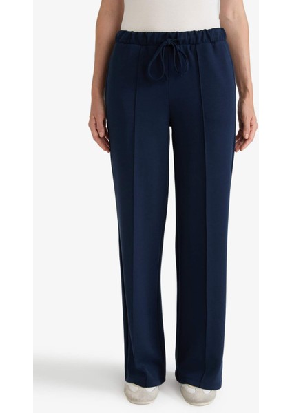 Relax Fit Normal Bel Düz Paça Modal Pantolon