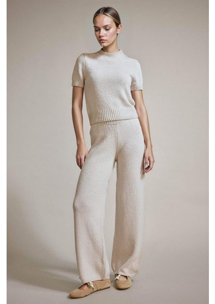 Yarım Balıkçı Yaka Kısa Kollu Triko Kazak G2601AX25AU