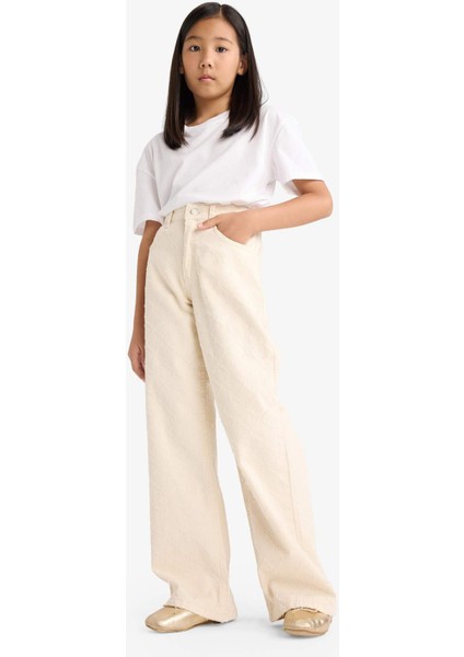 Kız Çocuk Baggy Fit Twill Pantolon G1621A825AU