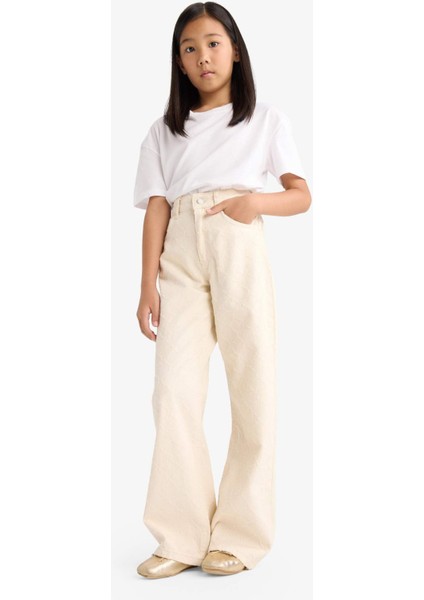 Kız Çocuk Baggy Fit Twill Pantolon G1621A825AU