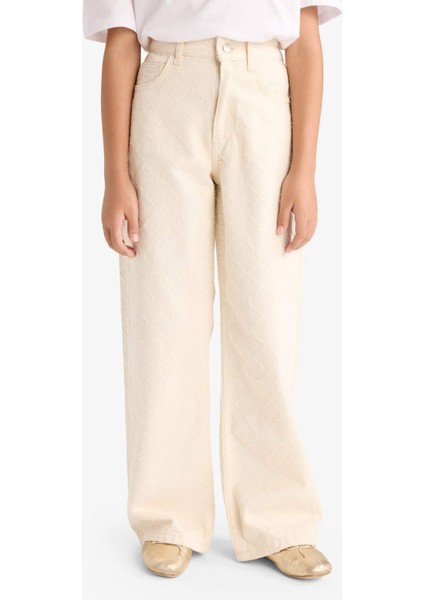 Kız Çocuk Baggy Fit Twill Pantolon G1621A825AU